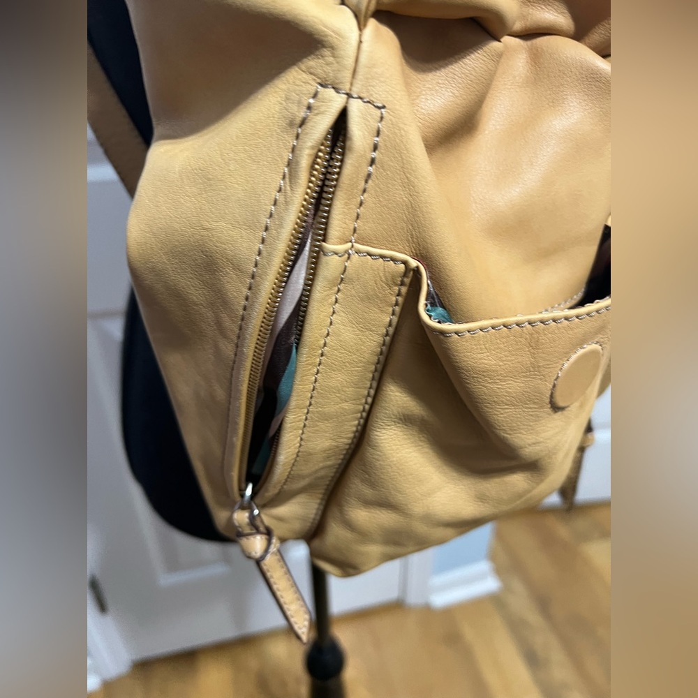 CLARKS Leather Backpack Multiple Pockets Adjustab… - image 4